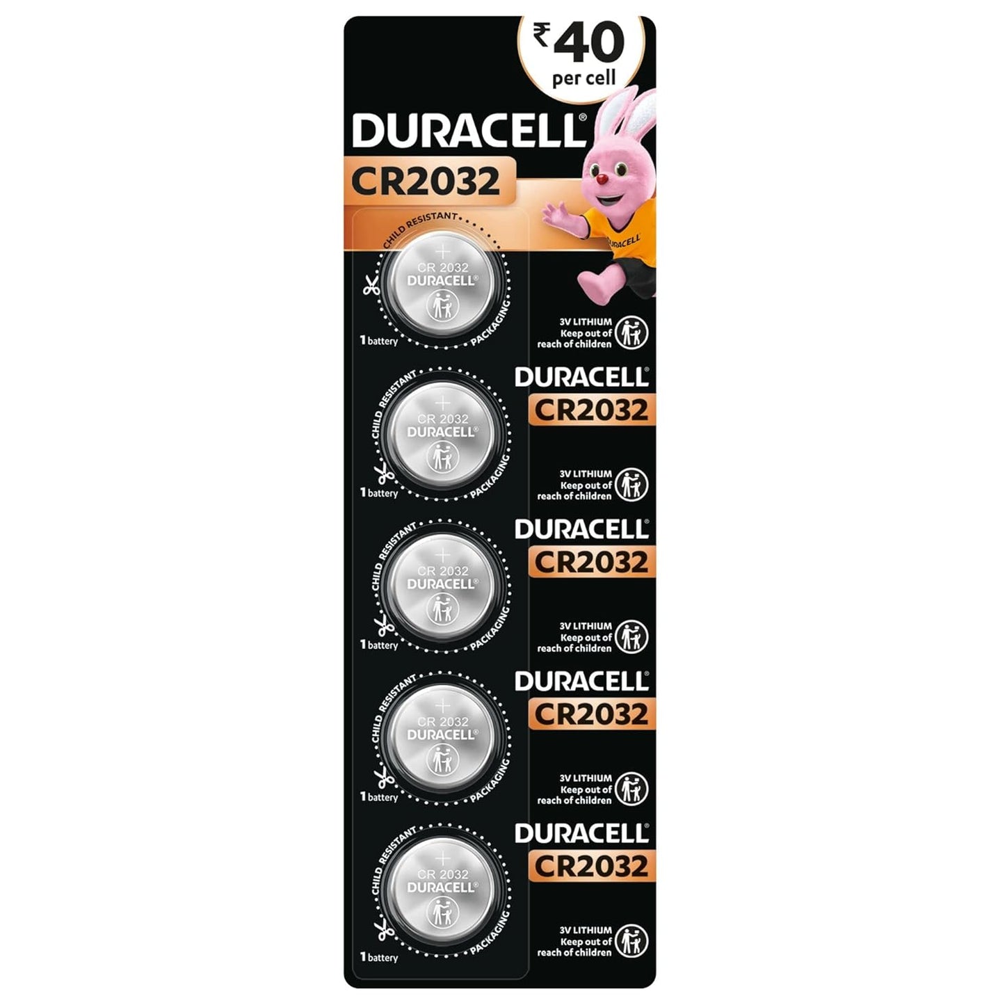 Duracell CR 2032 Duracell 3V Lithium Coin Battery (Pack Of 1)