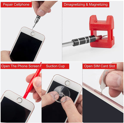 Screw Driver sets, 110 in 1 CRV Multi-Function Magnetic Screwdriver Kit, Stainless Steel Professional Repair Tools Kit