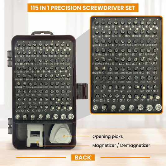 Screw Driver sets, 110 in 1 CRV Multi-Function Magnetic Screwdriver Precision Kit, Stainless Steel Professional Repair Tools Kit