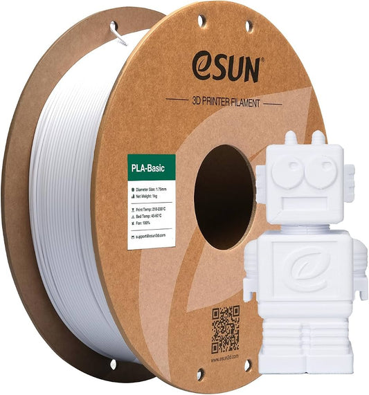 eSUN PLA 1.75mm 3D Printing Filament 1kg - White