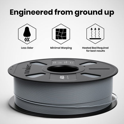 Numakers ABS Filament- Light Gray- 1.75 mm / 1 kg