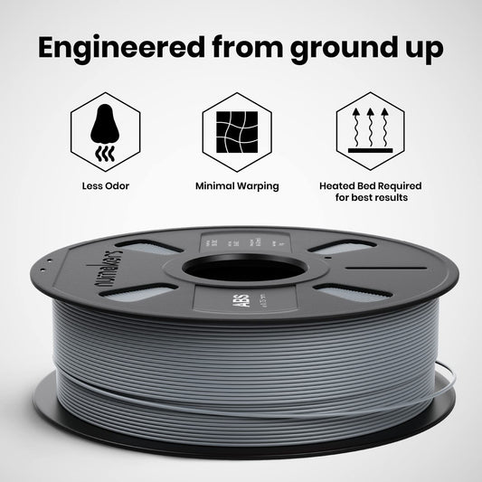 Numakers ABS Filament- Pure White - 1.75 mm / 1 kg