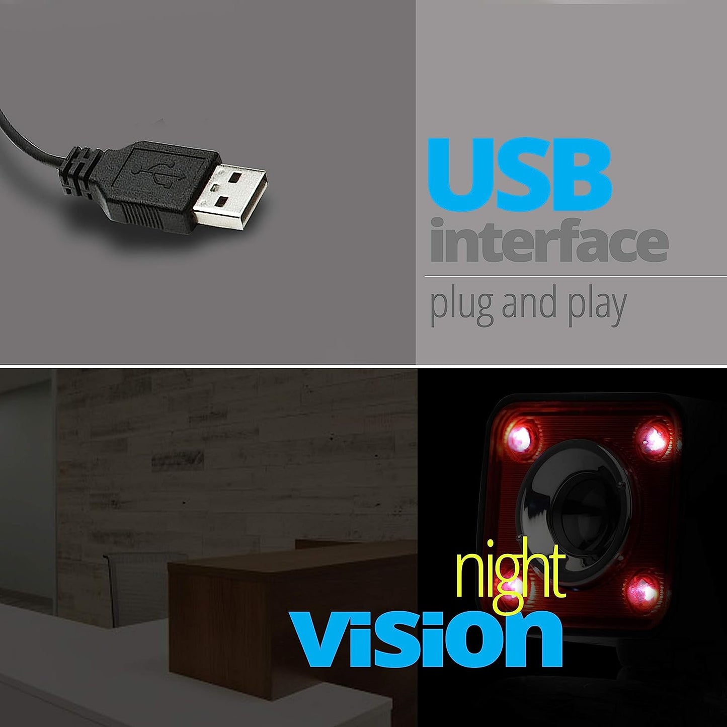 Zebronics Zeb-Crystal Pro Web Camera with USB Powered,3P Lens,Night Vision and Built-in Mic