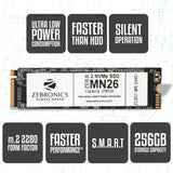 ZEBRONICS ZEB-MN26 256GB M.2 NVMe Solid State Drive (SSD)