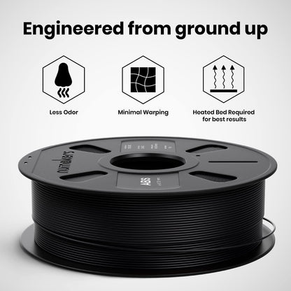 Numakers ABS Filament- Pitch Black - 1.75 mm / 1 kg