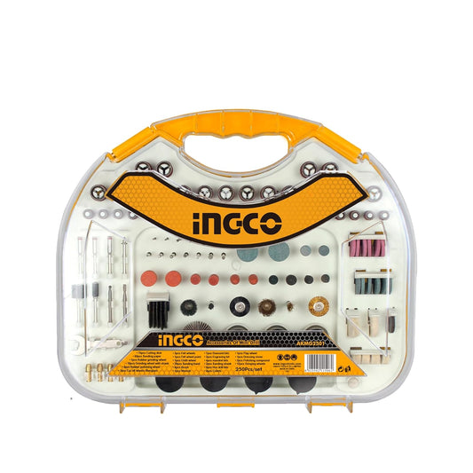 INGCO AKMG2501 250 Pcs HSS Mini Drill Accessories Set