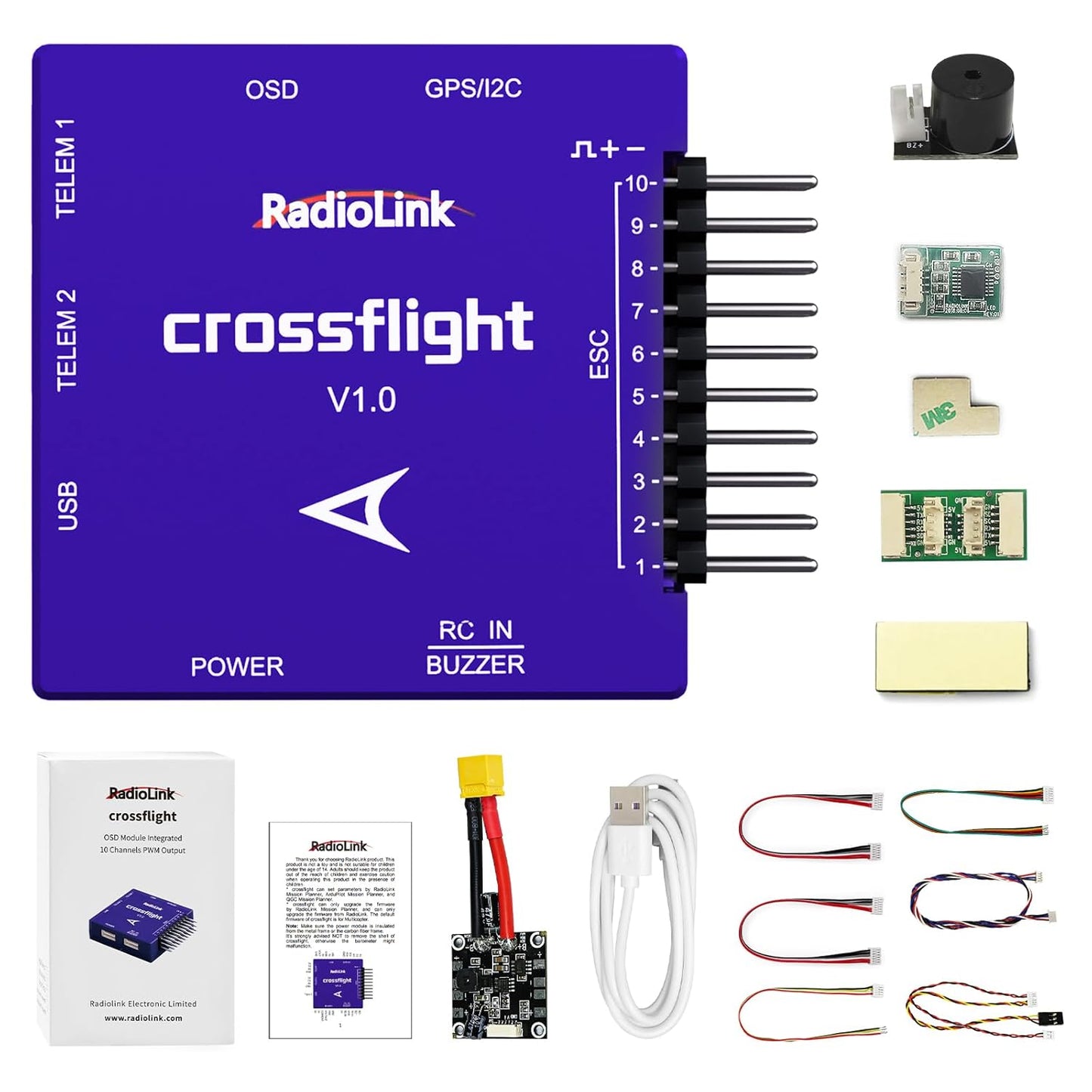 Radiolink CrossFlight Flight Controller OSD 10CH PWM (Power Module 2)