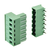 6 Pin Male & Female Plug-in Screw Terminal Block Connector PBT (1 Pair)