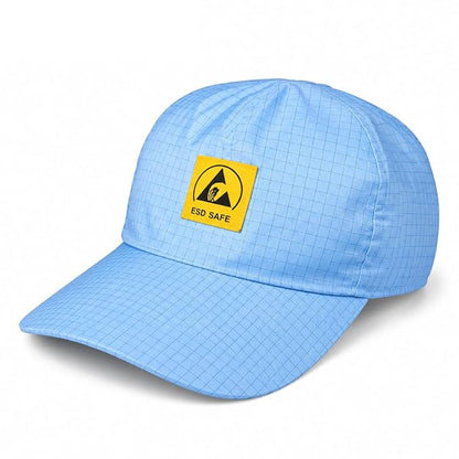 ESD Safe Anti Static Cap for Cleanroom Electronics & Industrial Use, Anti-Static Conductive Fabric, Reusable