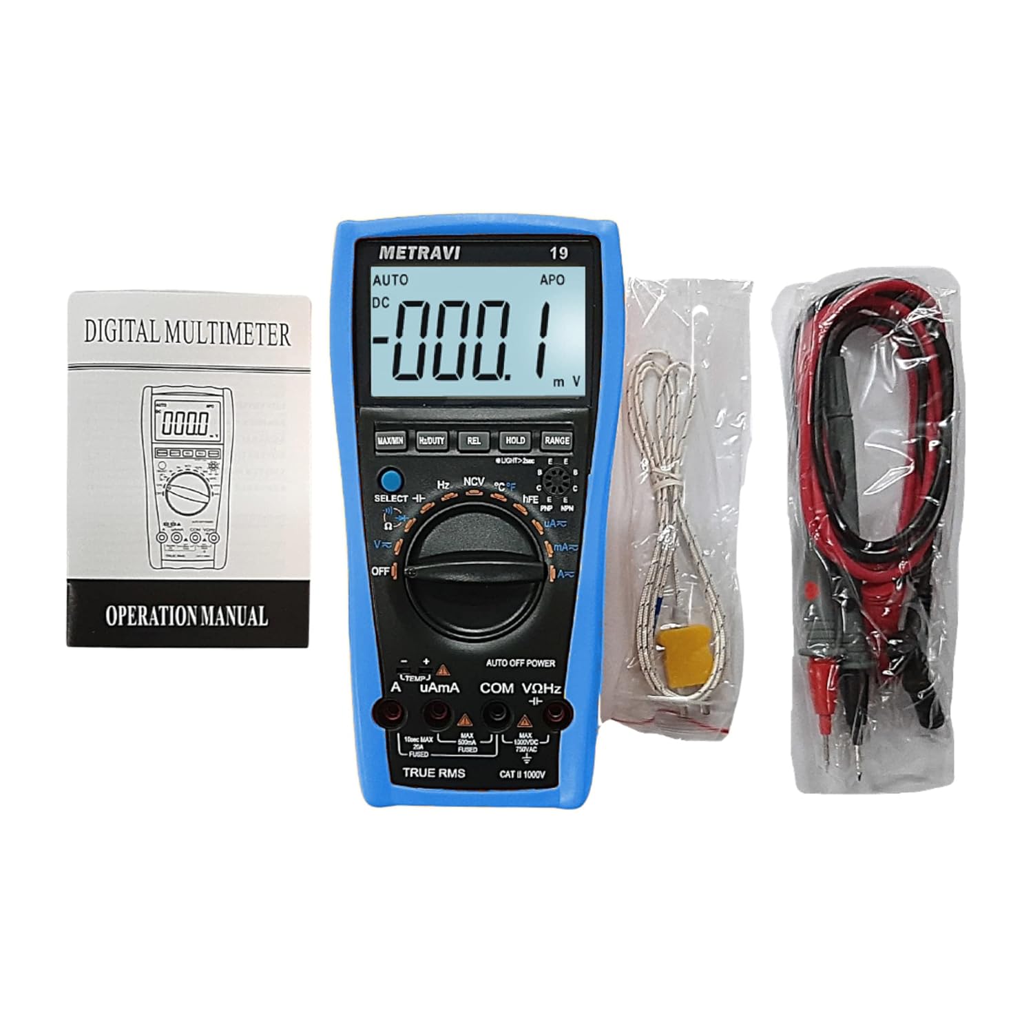 Metravi 19 T-RMS Digital Multimeter – Indian Hobby Center