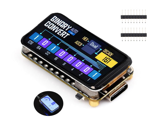 ESP32-C6 1.47inch Display Development Board, 172×320, 262K Color, Single-Core Processor 160MHz Running Frequency, Colorful RGB LED, ESP32 with Display Supports WiFi 6 & BLE