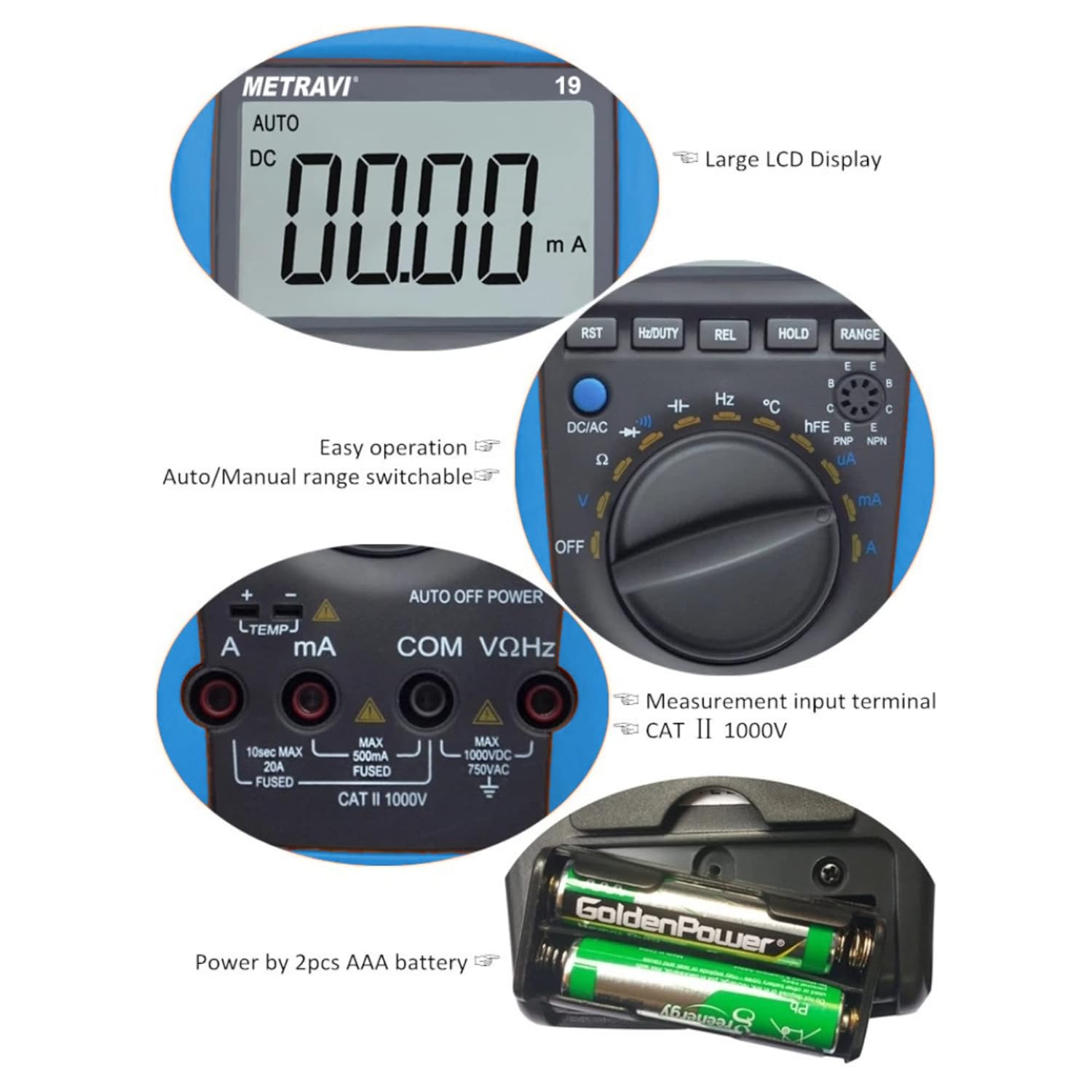 Metravi 19 T-RMS Digital Multimeter – Indian Hobby Center