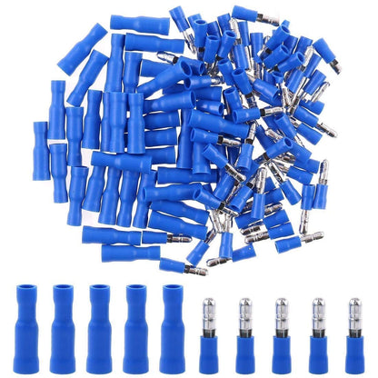 Insulated Wire Crimp Terminal Male Female Connector Pair -Blue