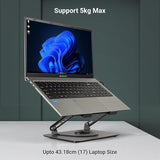ZEBRONICS Zeb-NS4000 360° Rotatable, Foldable, Adjustable with Fan Anti Rust Universal Laptop Stand