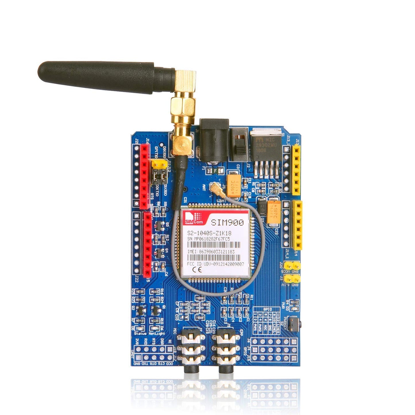 SIM900 GPRS / GSM Shield Development Board Quad-Band Module with Antenna