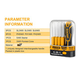 INGCO AKISD0901 9 Pcs 8 in 1 Interchangeable Screwdriver Set
