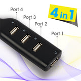 Zebronics ZEB-90HB USB Hub, 4 Ports, Pocket Sized, Plug & Play