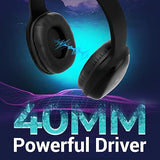 ZEBRONICS Zeb-Thunder On-Ear Wireless Headphone Up to 60 Hours Playback, Wired Mode, USB-C Type Charging (Black)