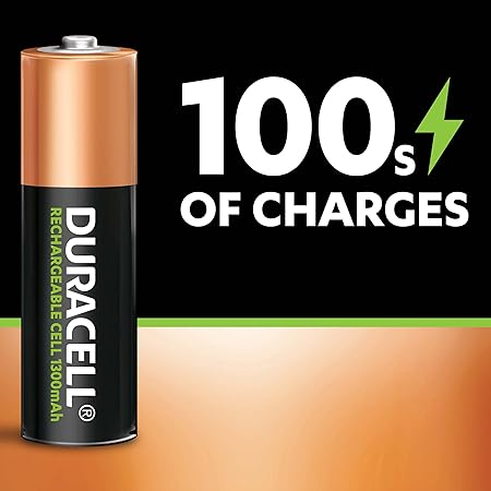 Duracell Rechargeable AA 1300mAh Batteries (Pack of 4)
