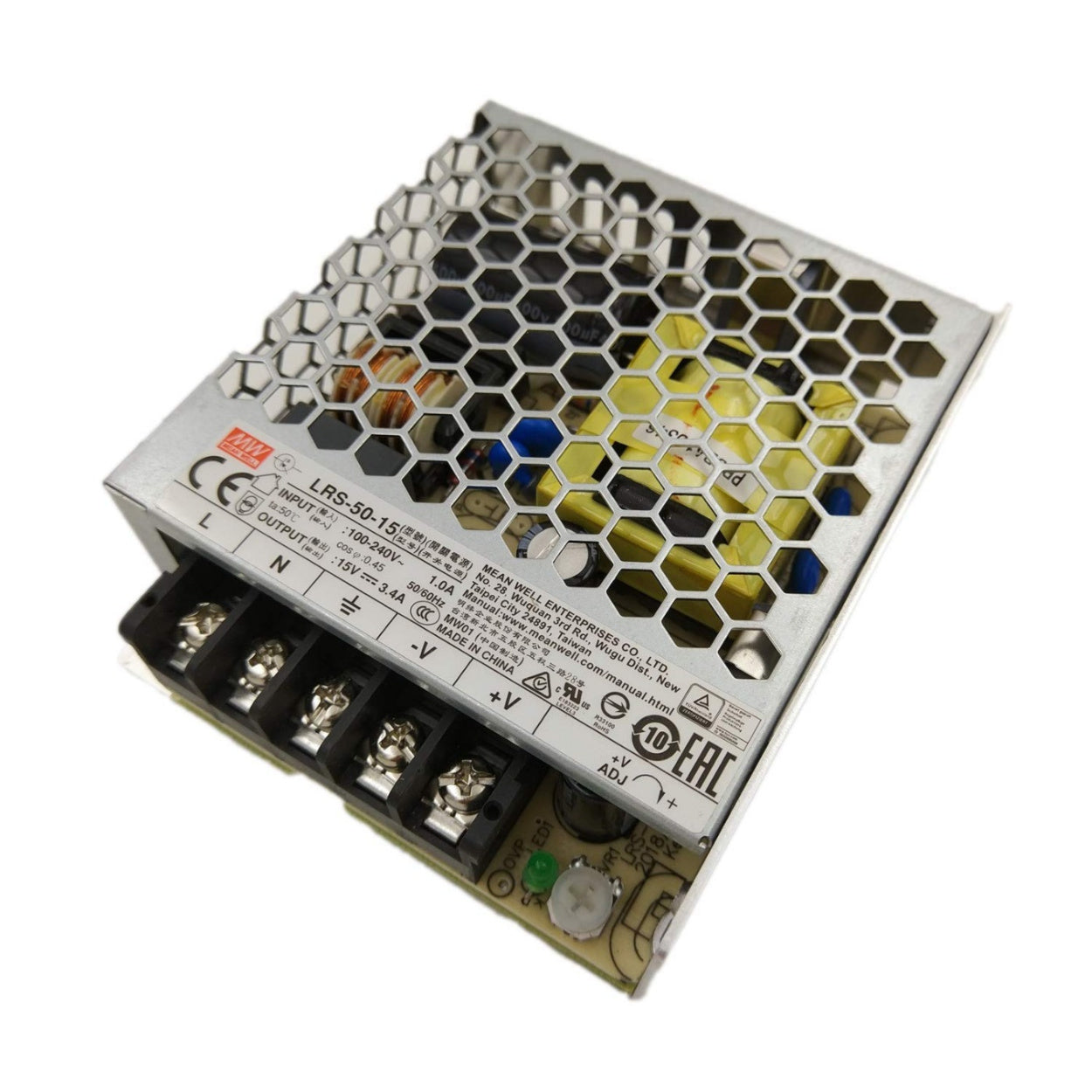 Mean Well LRS-50-5 – 5V 10A – 50W SMPS AC to DC Switching Single Output Power Supply