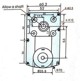 10 RPM 12V DC GEAR BOX MOTOR 40kg TORQUE