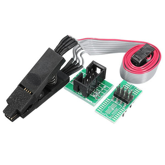 SOIC8 SOP8 IC Programmer Testing Clip With Welding Wire and Board