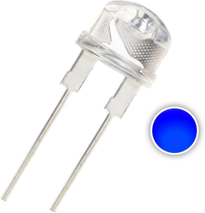 8mm Blue Clear LED (1 Pc)