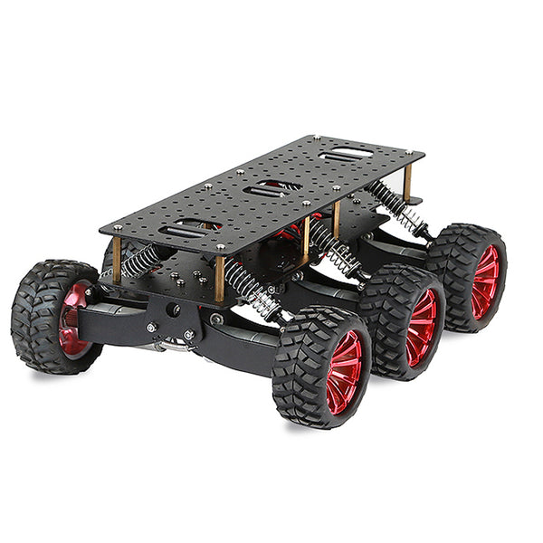 DIY 6WD Search Rescue Platform Smart Car Chassis Damping Off-Road Climbing Robot