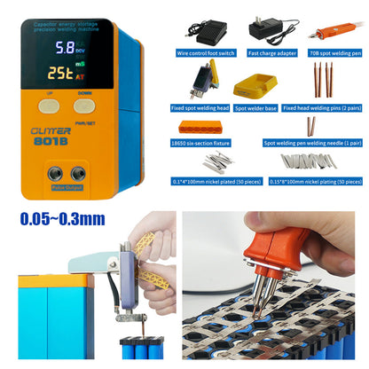 GLITTER 801B Battery Spot Welder Capacitor Energy Storage Pulse Welding Machine