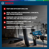 BOSCH GSB 600 Corded Electric Impact Drill with 100Pcs Accessory Set