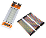 Breadboard (MB102) + 60 pc Jumper Wires 20cm Male to Male, Male to Female, Female to Female