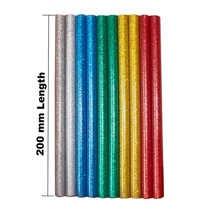 Mario Glitter Coloured 7x200mm Hot Melt Mini Glue Sticks for Glue Gun (1 pc)