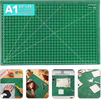 A1 Size Double Sided Flexible Cutting Mat Self-Healing with Marked Pattern and Grids