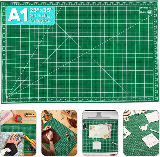 A1 Size Double Sided Flexible Cutting Mat Self-Healing with Marked Pattern and Grids