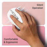 ZEBRONICS JAGUAR (White+Grey) Wireless Mouse, 2.4GHz with USB Nano Receiver, High Precision Optical Tracking, 4 Buttons, Plug & Play, Ambidextrous, for PC/Mac/Laptop