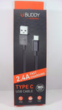 Gionee G Buddy Type C USB Cable 2.4 A Fast Charging Power String 601