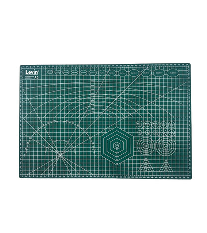A3 Size Double Sided Flexible Cutting Mat with Marked Pattern and Grids (450X300mm)