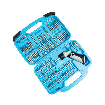 Taparia BS80 Screw Driver Bits Set 80 pcs with Ratchet Driver, Hex, Torx, Flat & Phillips Bits