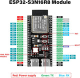 ESP32-S3-N16R8 Development Board with WiFi, Bluetooth 5.0, Dual Type C (XH-S3E)