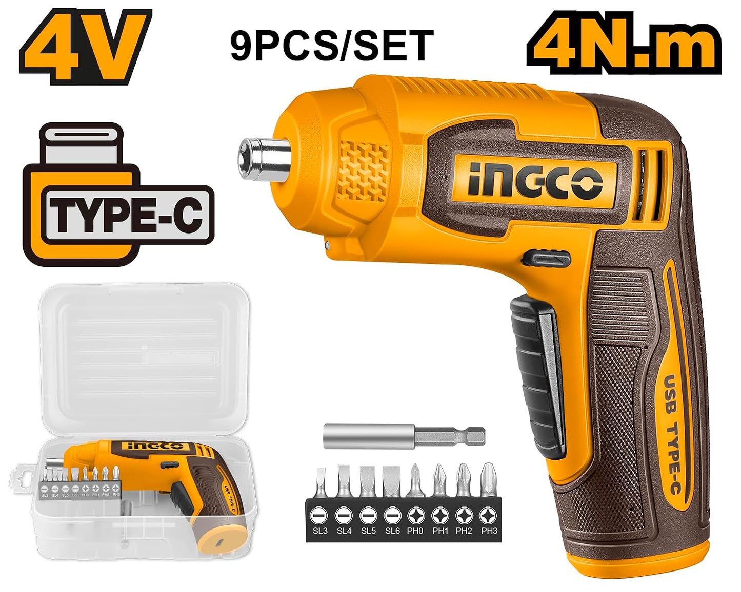 INGCO CSDLI0458 Cordless screwdriver 4V