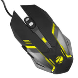 ZEB-TRANSFORMER-M2 Wired Ambidextrous Optical Gaming Mouse  (USB 3.0, Black)