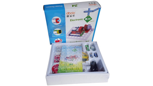 24 in 1 Educational Electronics Experiment Kit Snap Circuits Green Energy (DBOLO)