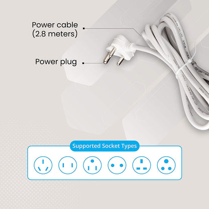 ZEBRONICS ZEB-PS4301 2500 WATTS Power Extension Socket with 4 Universal sockets