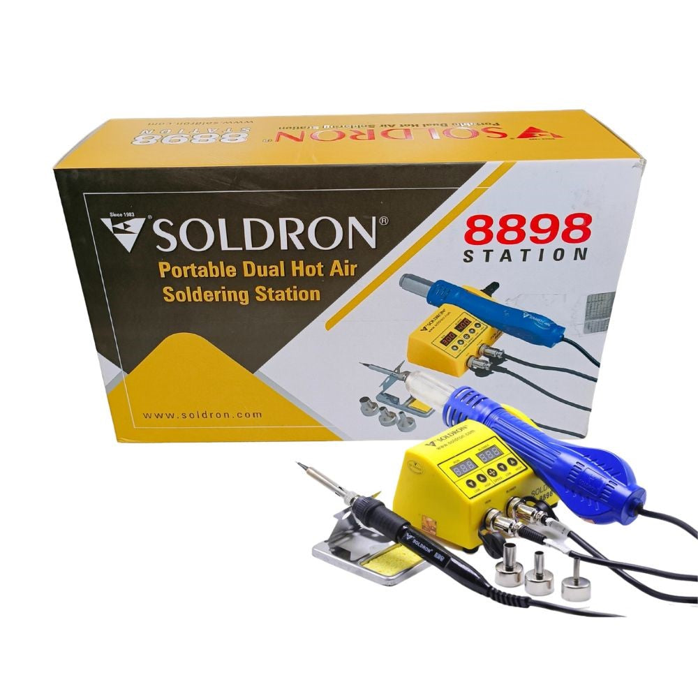SOLDRON 8898 PORTABLE DUAL HOT AIR SOLDERING STATION