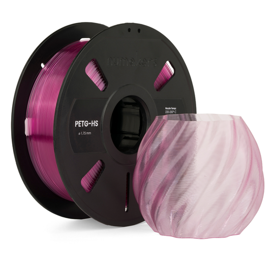 Numakers PETG Translucent Filament – Pink – 1.75 mm / 1 kg