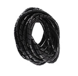 6MM PVC Spiral Wrapping Sleeve Band for Wire Harness - 1 meter (Black)
