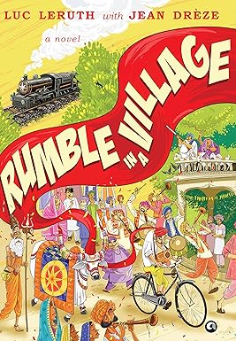 RUMBLE IN A VILLAGE - A NOVEL BY LUC LERUTH, JEAN DREZE (HARDCOVER) OLD BOOK