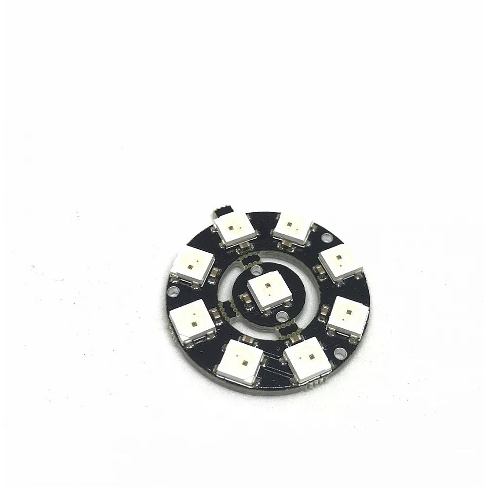 9 Bit WS2812-8 5050 RGB LED Built-in Full Color Driving Lights Circular Development Board