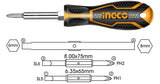 INGCO AKISD0608 6 In 1 Screwdriver Set