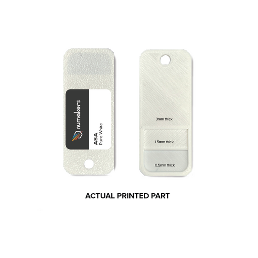 Numakers ASA Filament- Pure White - 1.75 mm / 1 kg